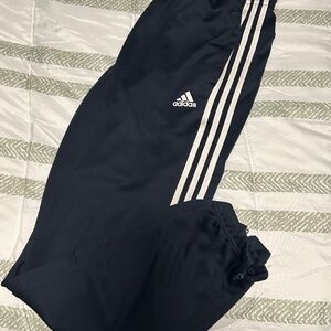 Adidas pants w/ stripe down to knee